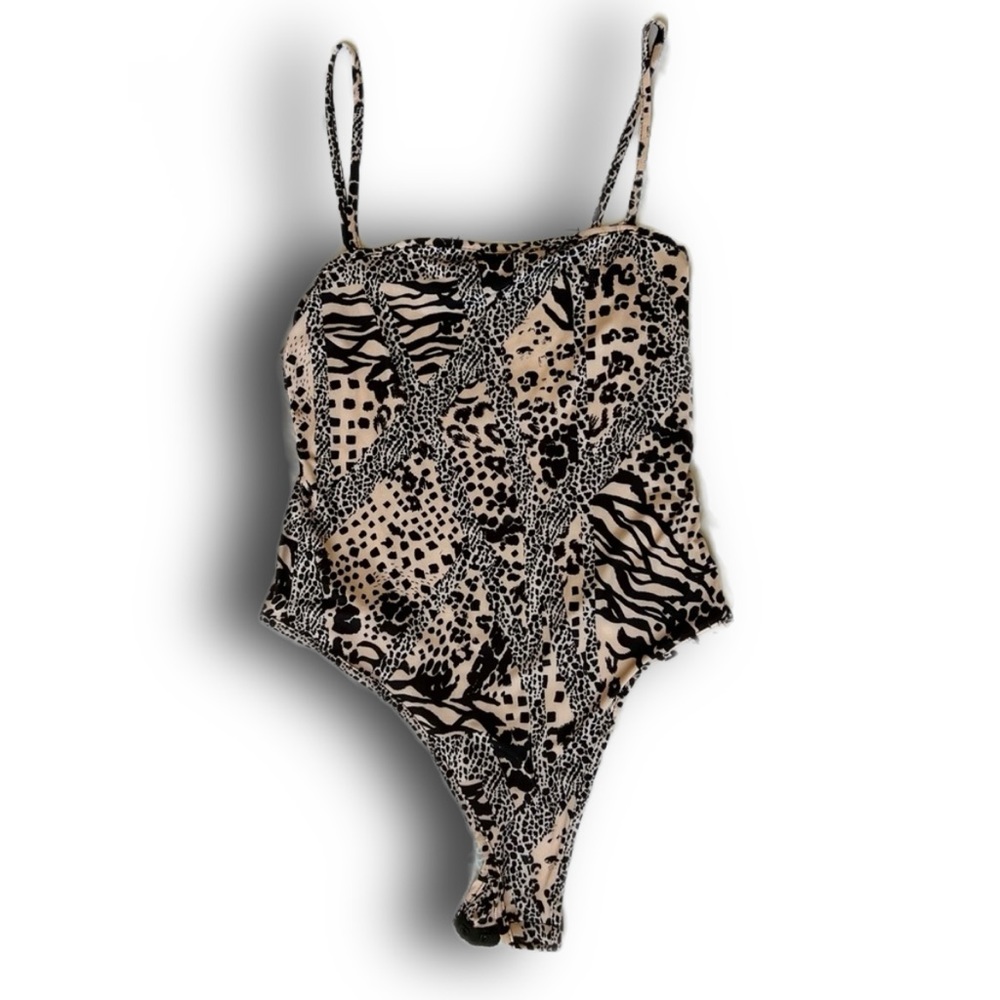 Nwt Party Animal Slinky High Leg Bodysuit. Size 8/Medium